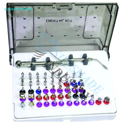 Dental Implant Surgical Kit Electric 50-Piece Set Ratchet Wrench Color Coded Drills