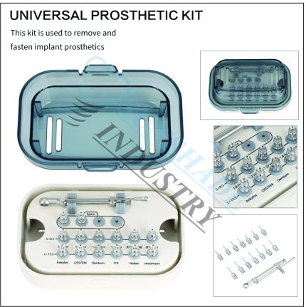 Universal Implant Prosthetic Kit – Dental Implant Prosthetic Drivers & Torque Wrench Kit